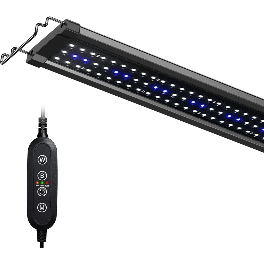 NICREW ClassicLED Gen 2 32W Aquarium Light 36-48 Inch Dimmable White‎ Blue LED